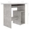 Desk 80x45x74 cm Engineered Wood – Concrete Grey