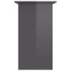 Desk 80x45x74 cm Engineered Wood – High Gloss Grey