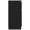 Sideboard 60x35x76 cm Engineered Wood – Black