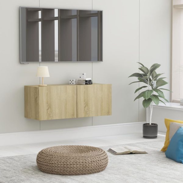 Newmarket TV Cabinet Engineered Wood – 80x30x30 cm, Sonoma oak