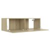 Newmarket TV Cabinet Engineered Wood – 100x30x30 cm, Sonoma oak