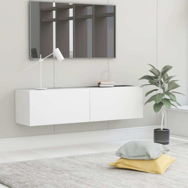 Newmarket TV Cabinet Engineered Wood – 120x30x30 cm, White