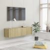 Newmarket TV Cabinet Engineered Wood – 120x30x30 cm, Sonoma oak