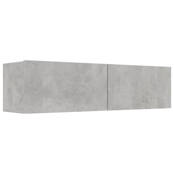Newmarket TV Cabinet Engineered Wood – 120x30x30 cm, Concrete Grey