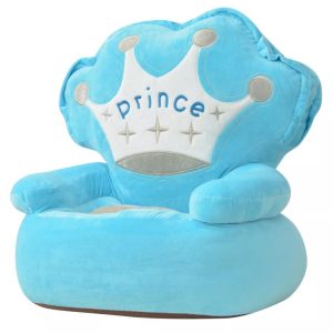 Plush Children’s Chair Blue – Prince