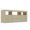 Whitchurch TV Cabinet 120x30x50 cm Engineered Wood – Sonoma oak