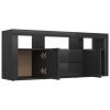 Whitchurch TV Cabinet 120x30x50 cm Engineered Wood – High Gloss Black