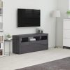 Whitchurch TV Cabinet 120x30x50 cm Engineered Wood – High Gloss Grey