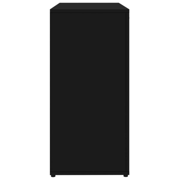 Sideboard Engineered Wood – 80x36x75 cm (right), Black