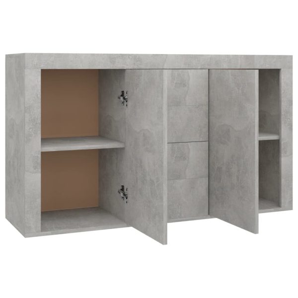 Sideboard 120x36x69 cm Engineered Wood – Concrete Grey