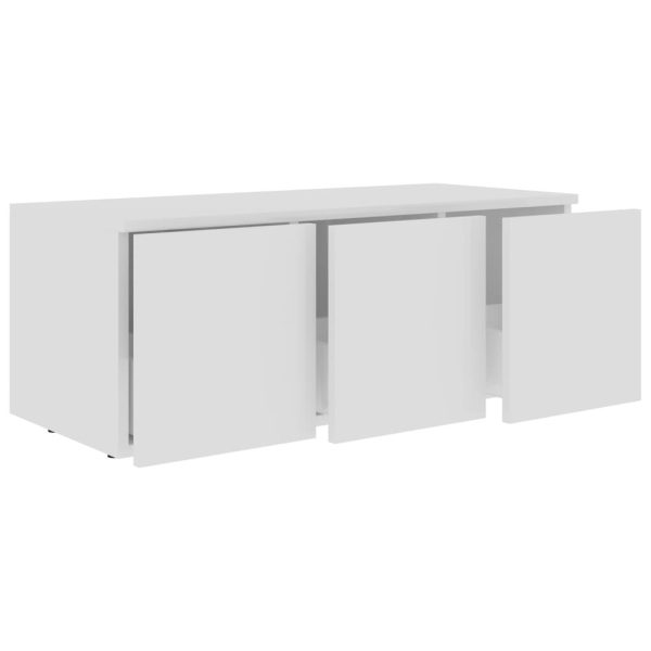 Prudhoe TV Cabinet 80x34x30 cm Engineered Wood – White