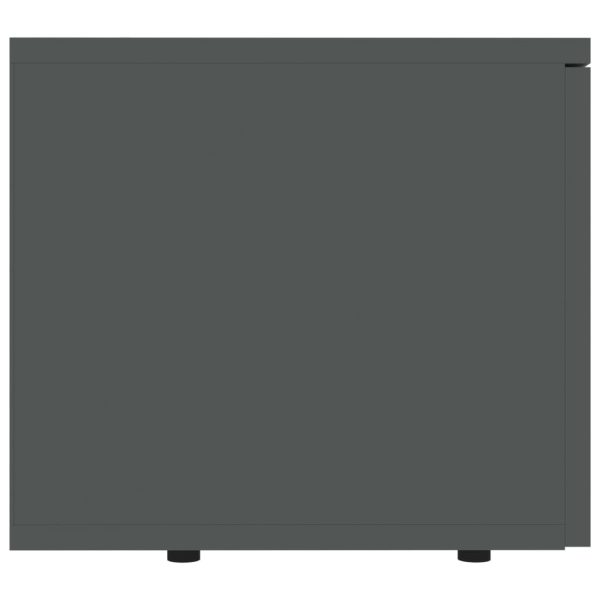Prudhoe TV Cabinet 80x34x30 cm Engineered Wood – Black