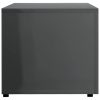 Cookstown TV Cabinet 120x34x30 cm Engineered Wood – High Gloss Grey
