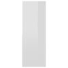 Book Cabinet 67x24x161 cm Engineered Wood – High Gloss White
