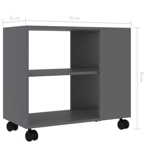 Eagan Side Table 70x35x55 cm Engineered Wood – Grey