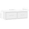 Wall-mounted Drawer Shelf High Gloss White 60x26x18.5 cm Chipboard
