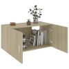 Wall Mounted Cabinet 80x39x40 cm Engineered Wood – Sonoma oak