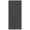 Shoe Cabinet 80x39x178 cm Engineered Wood – Grey