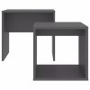 Coffee Table Set 48x30x45 cm Engineered Wood – Grey