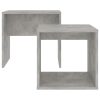 Coffee Table Set 48x30x45 cm Engineered Wood – Concrete Grey