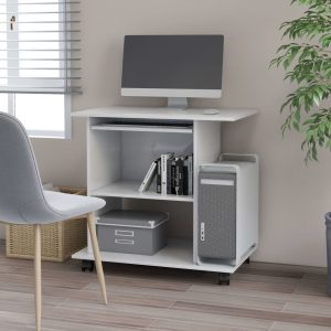 Computer Desk 80x50x75 cm Engineered Wood – White