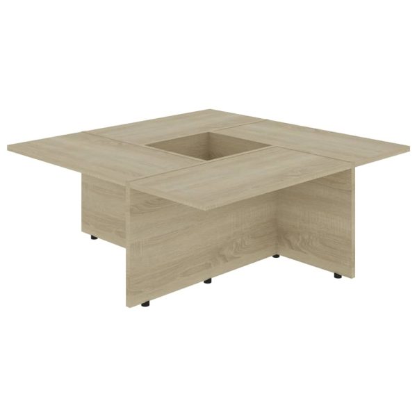 Coffee Table 79.5×79.5×30 cm Engineered Wood – Sonoma oak