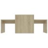 Coffee Table Set 100x48x40 cm Engineered Wood – Sonoma oak