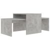 Coffee Table Set 100x48x40 cm Engineered Wood – Concrete Grey