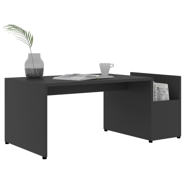 Coffee Table 90x45x35 cm Engineered Wood – Grey