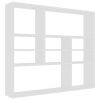 Wall Shelf 90x16x78 cm Engineered Wood – White