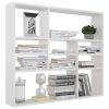 Wall Shelf 90x16x78 cm Engineered Wood – High Gloss White