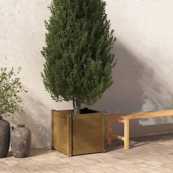 Garden Planter 50x50x50 cm Solid Pinewood