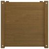 Garden Planter Honey Brown 50x50x50 cm Solid Pinewood