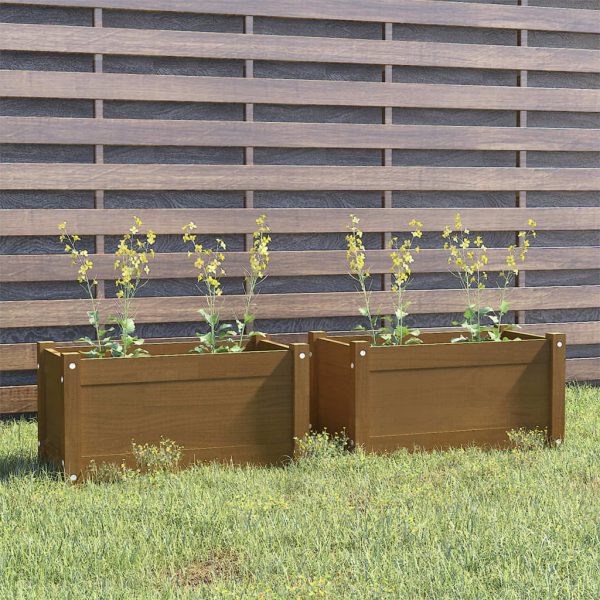 Garden Planter 60x31x31 cm Solid Pinewood