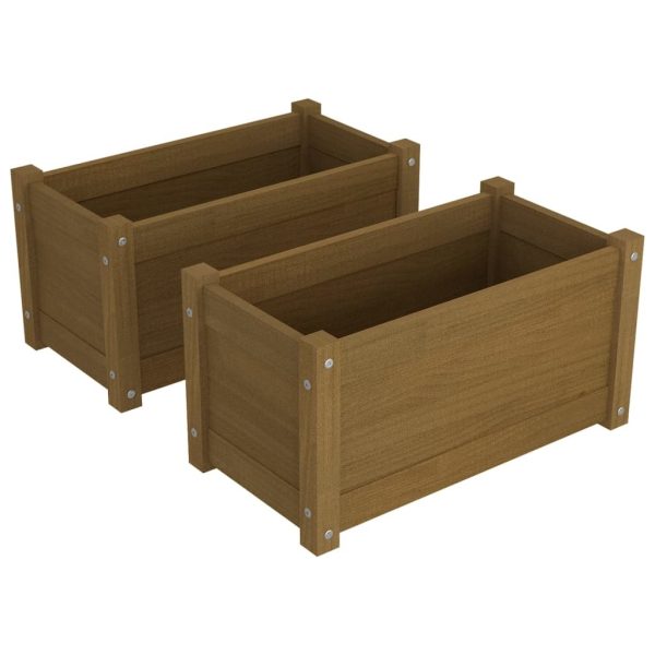 Garden Planter 60x31x31 cm Solid Pinewood