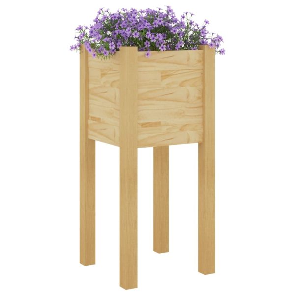 Garden Planter 31x31x70 cm Solid Pinewood