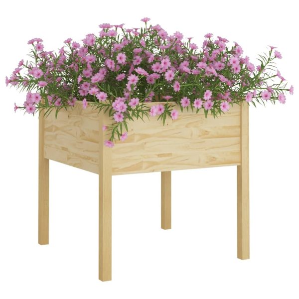 Garden Planter 70x70x70 cm Solid Pinewood