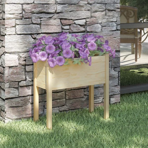 Garden Planter 70x31x70 cm Solid Pinewood