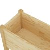 Garden Planter 70x31x70 cm Solid Pinewood