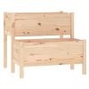 Planter 84.5x84x75 cm Solid Wood Pine