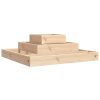 Planter 80x80x27 cm Solid Wood Pine