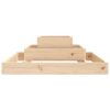 Planter 80x80x27 cm Solid Wood Pine