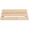 Planter 80x80x27 cm Solid Wood Pine