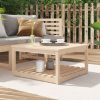 Garden Table Solid Wood Pine