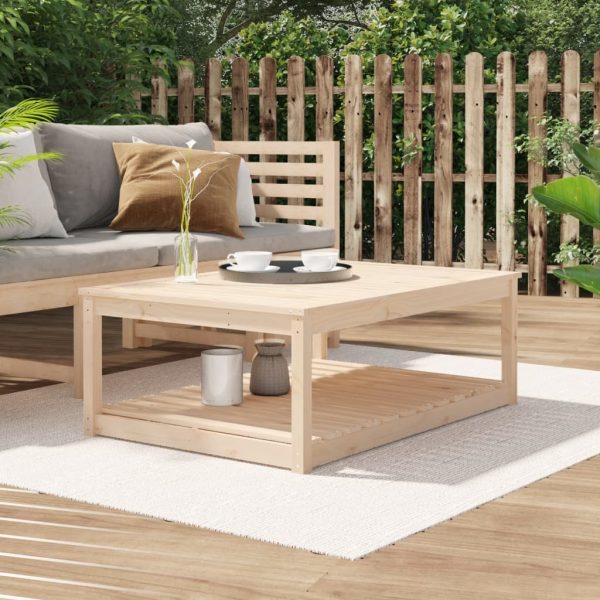 Garden Table Solid Wood Pine