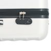 Hardcase Trolley Set 3 pcs Bright Silver ABS