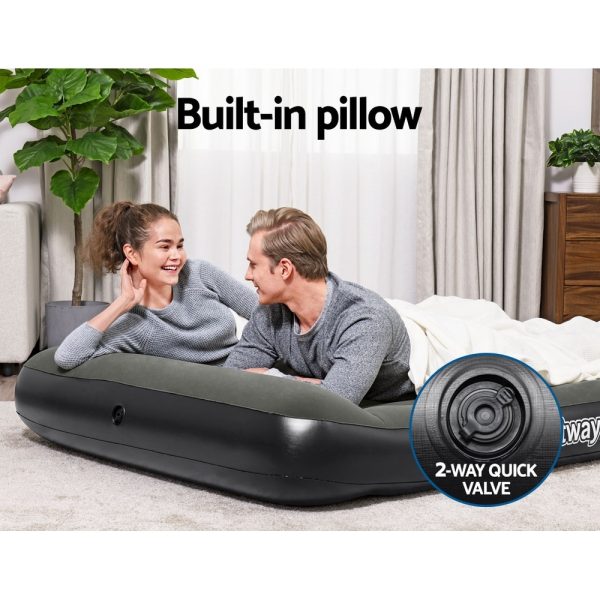 Air Mattress Double Bed Flocked Inflatable Camping Beds 30CM