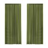 2XBlockout Curtains Chenille Blackout Draperies Eyelet Day 180×250 Green