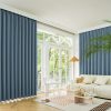 2XBlockout Curtains Chenille Blackout Draperies Eyelet Day 240×250 Blue
