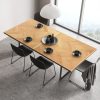 Dining Table 1.8-2.4M Extendable Wooden Rectangle Kitchen Coffee Tables